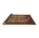 Sideview of Traditional Saffron Red Persian Rug, tr35