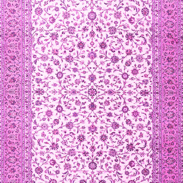 Machine Washable Persian Pink Traditional Rug, wshtr3500pnk