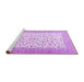 Sideview of Machine Washable Persian Purple Traditional Area Rugs, wshtr3500pur