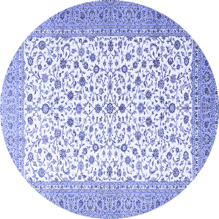 Round Persian Blue Traditional Rug, tr3500blu