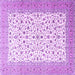 Square Persian Purple Traditional Rug, tr3500pur