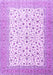 Machine Washable Persian Purple Traditional Area Rugs, wshtr3500pur