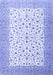 Machine Washable Persian Blue Traditional Rug, wshtr3500blu