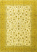 Machine Washable Persian Yellow Traditional Rug, wshtr3500yw