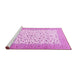 Sideview of Machine Washable Persian Pink Traditional Rug, wshtr3500pnk