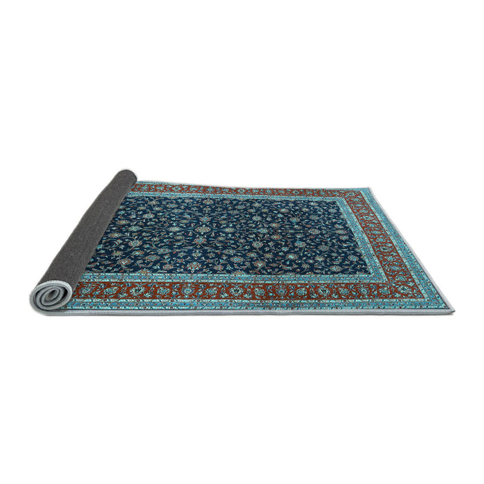 Sideview of Persian Light Blue Traditional Rug, tr3501lblu