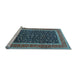 Sideview of Machine Washable Persian Light Blue Traditional Rug, wshtr3501lblu