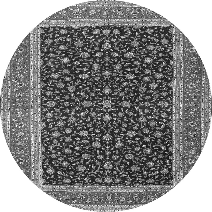 Machine Washable Persian Gray Traditional Rug, wshtr3501gry