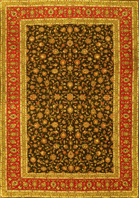 Persian Yellow Traditional Rug, tr3501yw