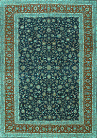 Persian Turquoise Traditional Rug, tr3501turq