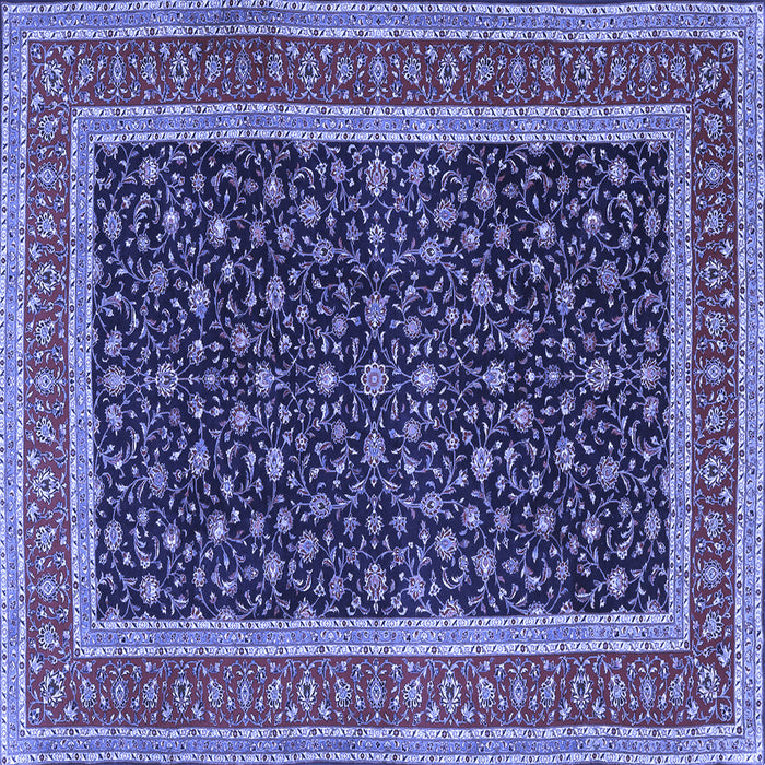 Square Persian Blue Traditional Rug, tr3501blu