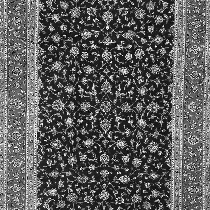 Serging Thickness of Machine Washable Persian Gray Traditional Rug, wshtr3502gry