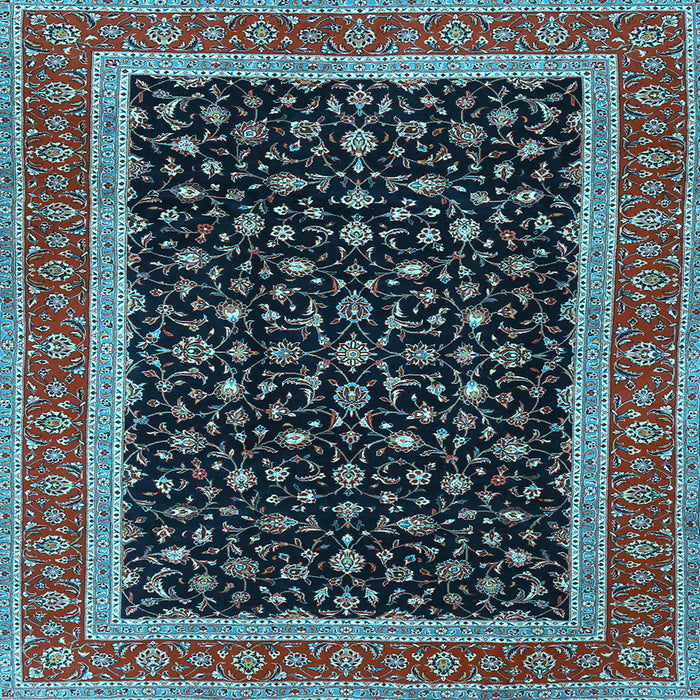 Square Persian Light Blue Traditional Rug, tr3502lblu