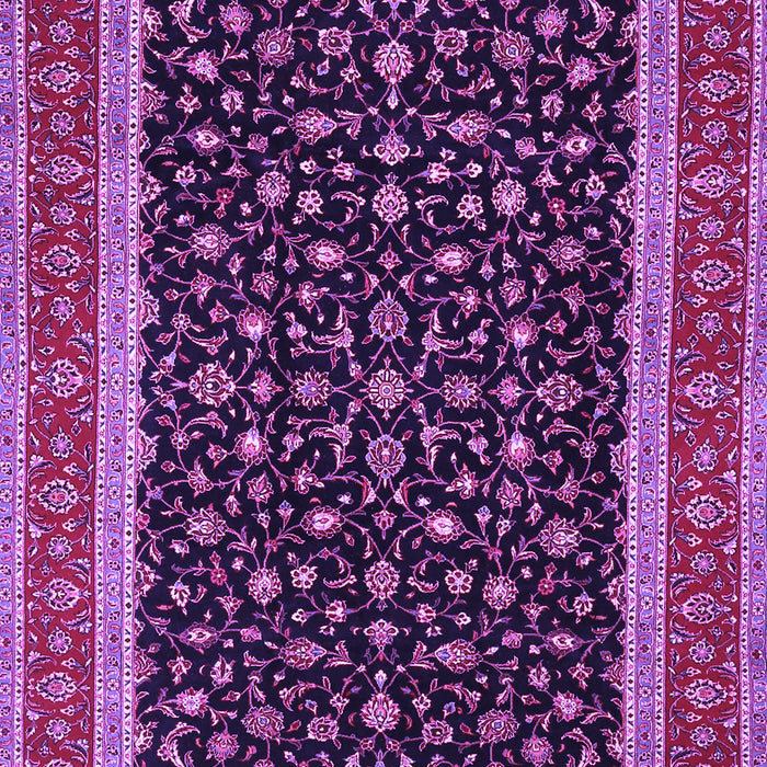 Machine Washable Persian Purple Traditional Area Rugs, wshtr3502pur