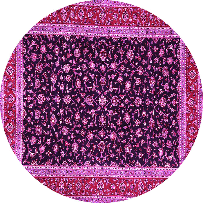 Round Persian Pink Traditional Rug, tr3502pnk