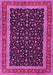 Machine Washable Persian Pink Traditional Rug, wshtr3502pnk