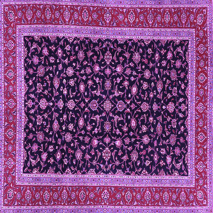 Square Persian Purple Traditional Rug, tr3502pur