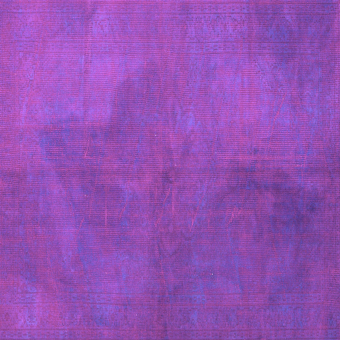 Square Machine Washable Persian Purple Traditional Area Rugs, wshtr3503pur