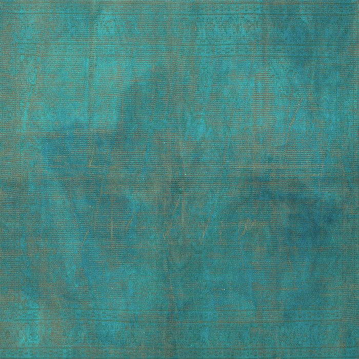 Square Persian Turquoise Traditional Rug, tr3503turq