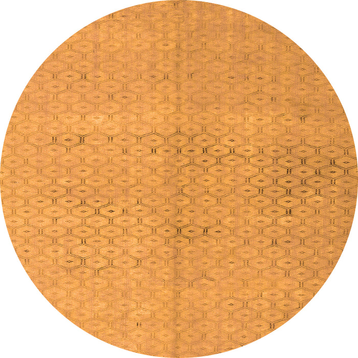 Square Persian Orange Traditional Rug, tr3504org