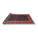 Sideview of Traditional Deep Red Persian Rug, tr3505