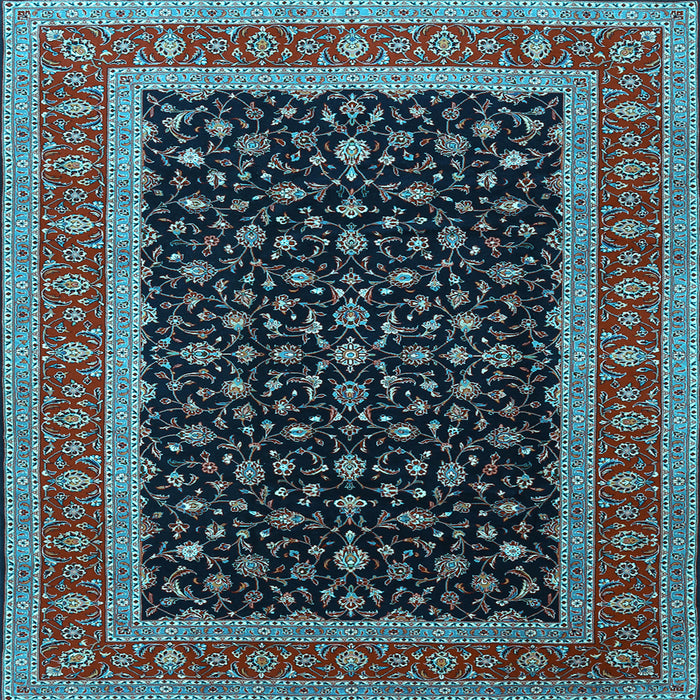 Square Persian Light Blue Traditional Rug, tr3505lblu