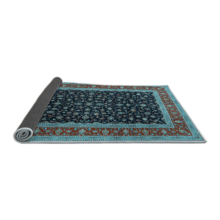 Sideview of Persian Light Blue Traditional Rug, tr3505lblu