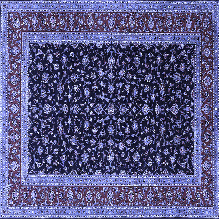 Square Persian Blue Traditional Rug, tr3505blu