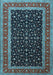 Machine Washable Persian Light Blue Traditional Rug, wshtr3505lblu