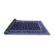 Sideview of Persian Blue Traditional Rug, tr3505blu