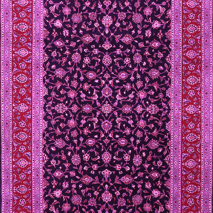 Machine Washable Persian Pink Traditional Rug, wshtr3505pnk