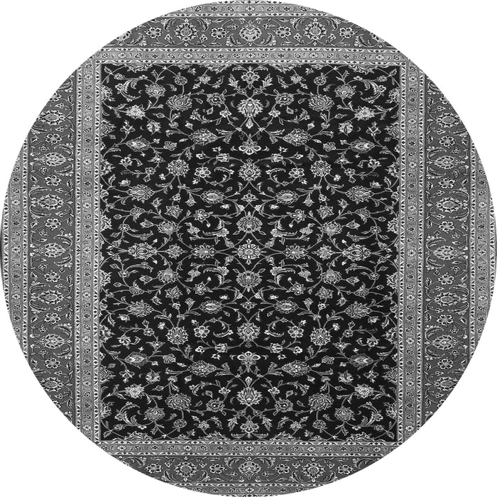 Square Persian Gray Traditional Rug, tr3505gry