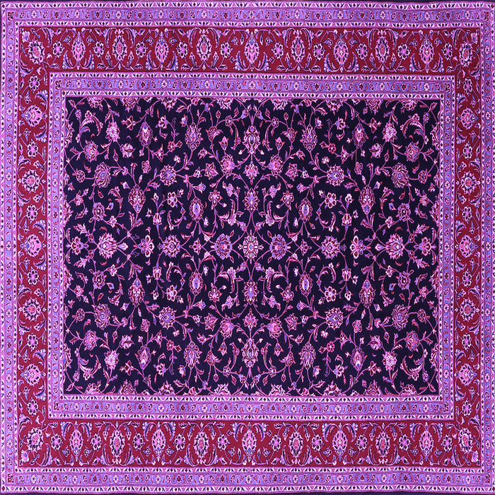 Square Persian Purple Traditional Rug, tr3505pur