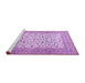 Sideview of Machine Washable Persian Purple Traditional Area Rugs, wshtr3506pur