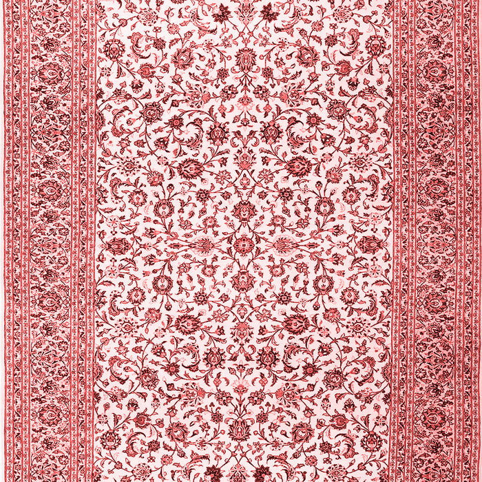 Machine Washable Persian Red Traditional Rug, wshtr3506red