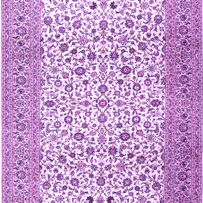 Machine Washable Persian Purple Traditional Area Rugs, wshtr3506pur
