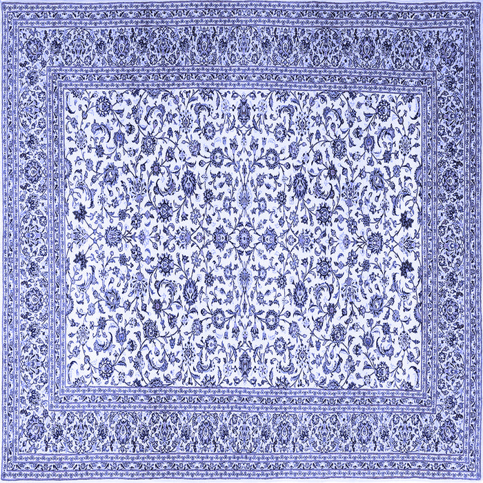 Square Persian Blue Traditional Rug, tr3506blu