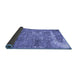 Sideview of Persian Blue Traditional Rug, tr3507blu