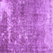 Square Persian Purple Traditional Rug, tr3507pur