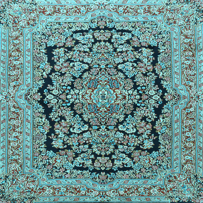 Square Persian Light Blue Traditional Rug, tr3508lblu