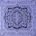Square Persian Blue Traditional Rug, tr3508blu