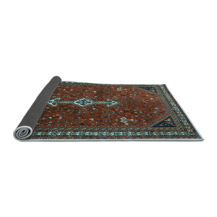Sideview of Persian Light Blue Traditional Rug, tr3509lblu