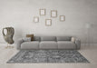 Machine Washable Persian Gray Traditional Rug in a Living Room,, wshtr350gry