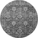 Square Persian Gray Traditional Rug, tr350gry