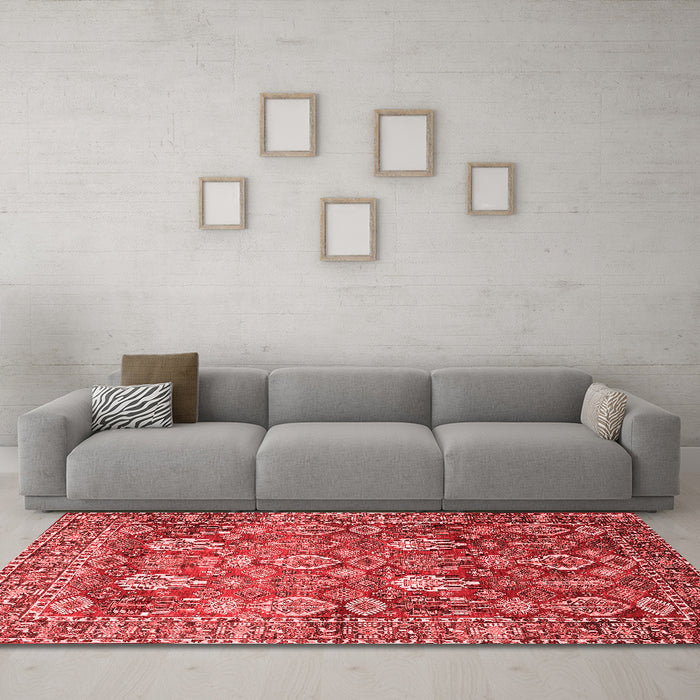 Traditional Red Washable Rugs