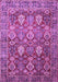 Machine Washable Persian Purple Traditional Area Rugs, wshtr350pur