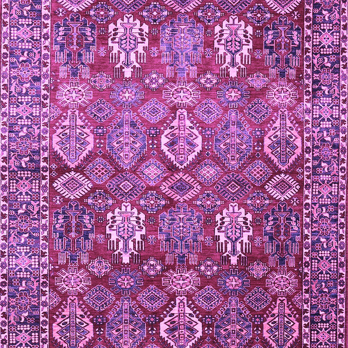 Machine Washable Persian Purple Traditional Area Rugs, wshtr350pur