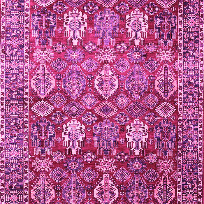 Machine Washable Persian Pink Traditional Rug, wshtr350pnk