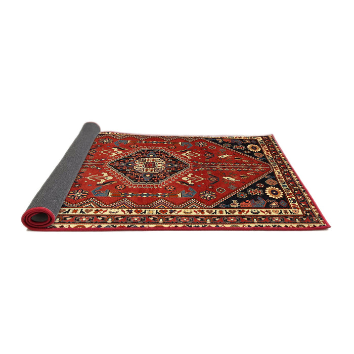 Sideview of Traditional Red Medallion Rug, tr3510