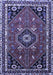 Machine Washable Medallion Blue Traditional Rug, wshtr3510blu